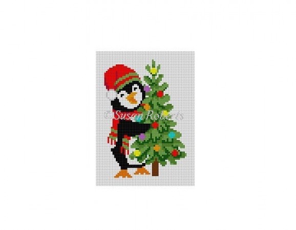 click here to view larger image of Penguin Tree (hand painted canvases)