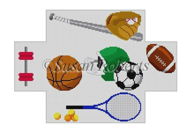 click here to view larger image of Sports Equipment (hand painted canvases)