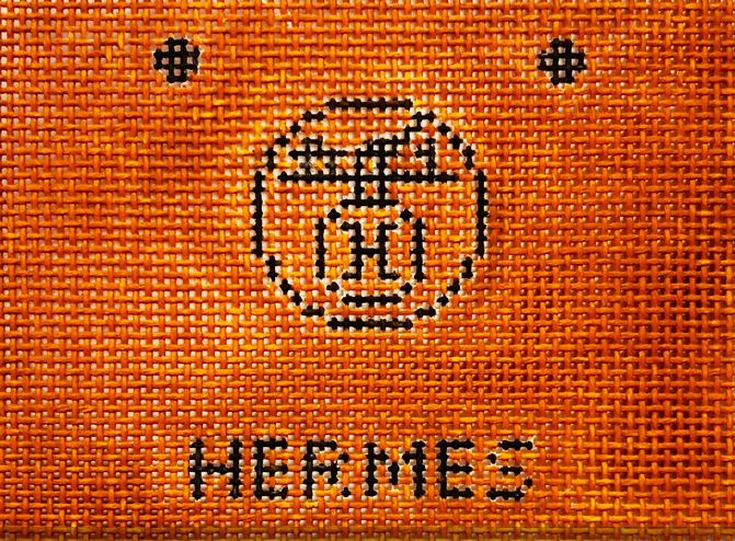 click here to view larger image of Hermes Shopping Bag (hand painted canvases)