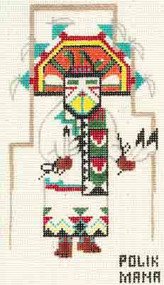 click here to view larger image of Polik Mana Kachina (hand painted canvases)