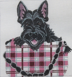 click here to view larger image of Puppy Purse - Scottie (hand painted canvases)