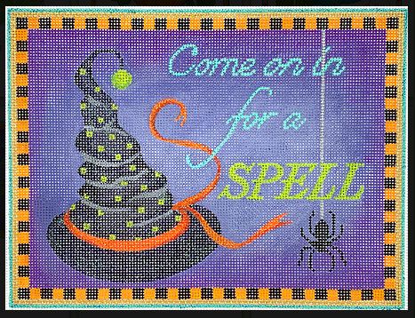 click here to view larger image of Come On In For A Spell (hand painted canvases 2)
