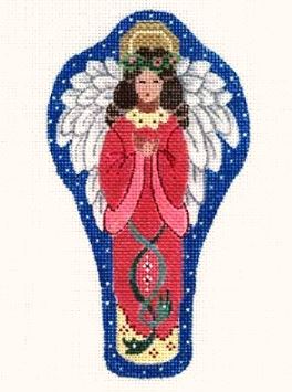 click here to view larger image of Snow Queen Angel Praying/Standing (hand painted canvases)