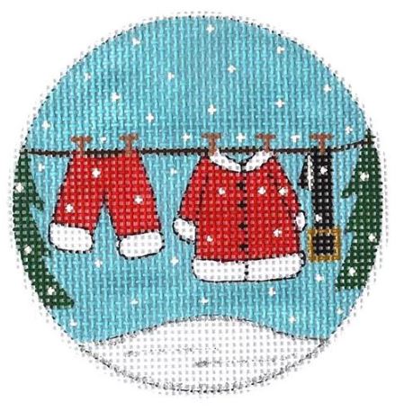 click here to view larger image of Santa Claus Clothesline (hand painted canvases)