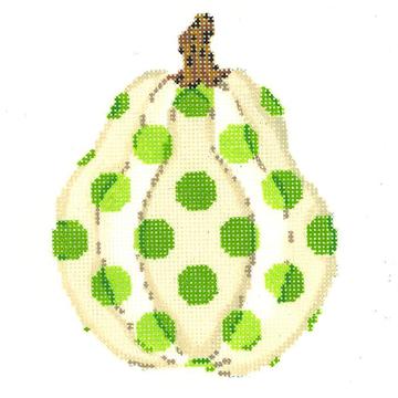 click here to view larger image of Gourd with Eye of Newt Polka Dots (hand painted canvases)