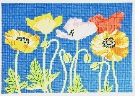 click here to view larger image of Poppies (hand painted canvases)
