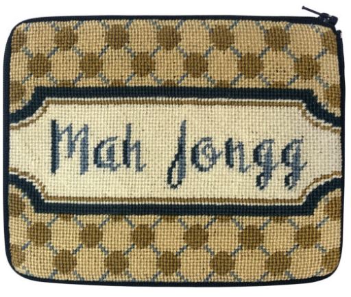 click here to view larger image of MahJongg Polka Dots - Stitch and Zip   (needlepoint kits)