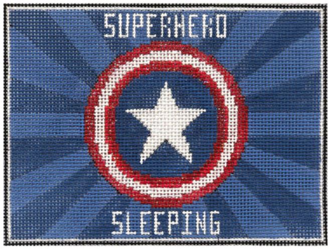 click here to view larger image of Captain America Superhero Sleeping (hand painted canvases)