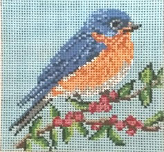 click here to view larger image of Eastern Bluebird (hand painted canvases)