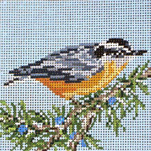 click here to view larger image of Red-Breasted Nuthatch (hand painted canvases)