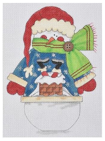 click here to view larger image of Opps! Snowman with Ugly Sweater (hand painted canvases)