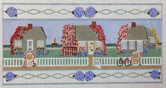 click here to view larger image of Sconset Houses (hand painted canvases)