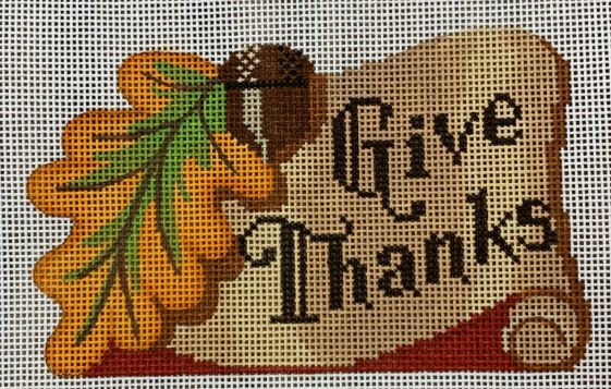 click here to view larger image of Give Thanks (hand painted canvases)