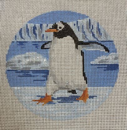 click here to view larger image of Frolicking Penguin (hand painted canvases)