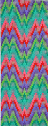 click here to view larger image of Bargello Large Wallet Insert (hand painted canvases)