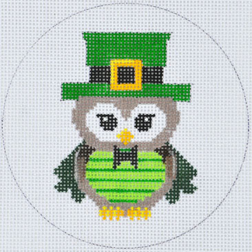 click here to view larger image of St Patty Owl (hand painted canvases)