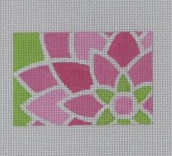 click here to view larger image of Pink Graphic Flower Rectangle (printed canvas)