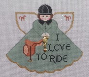 click here to view larger image of I Love to Ride English (hand painted canvases)