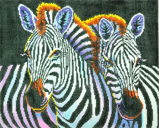 click here to view larger image of Zebras (hand painted canvases)