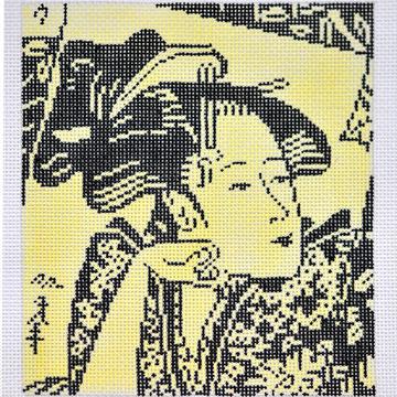 click here to view larger image of Japanese Lady (hand painted canvases)