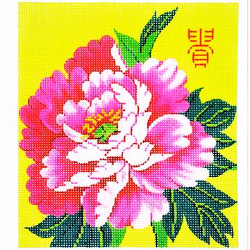 click here to view larger image of Pink Peony (hand painted canvases)