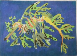 click here to view larger image of Sea Dragon (hand painted canvases)