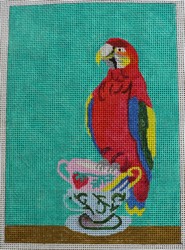 click here to view larger image of Teacup Parrot (hand painted canvases)