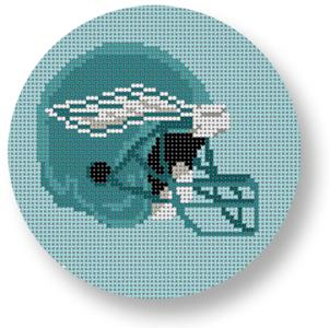 click here to view larger image of Philadelphia Eagles Helmet - Football  (hand painted canvases)