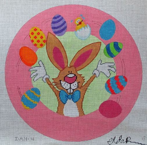 click here to view larger image of Biff the Bunny  (hand painted canvases)