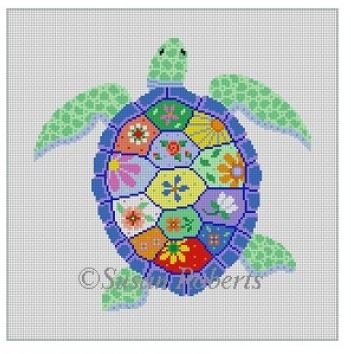 click here to view larger image of Turtle Garden - 18M (hand painted canvases)