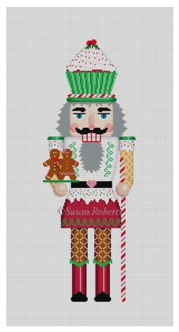 click here to view larger image of Cupcake Man Nutcracker (hand painted canvases)