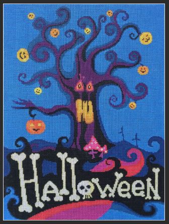 click here to view larger image of Its Halloween (hand painted canvases)