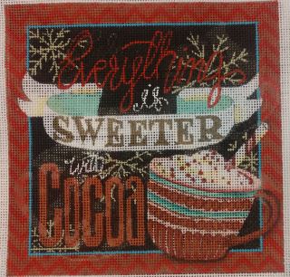 click here to view larger image of Hot Chocolate - Sweeter Chocolate (hand painted canvases)