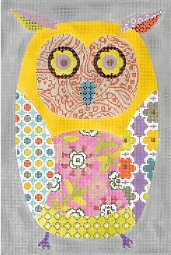click here to view larger image of Wise Owl - 13M (hand painted canvases)