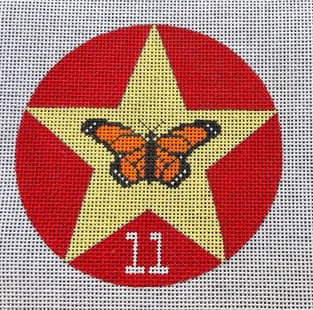 click here to view larger image of 12 Days of Texas 11 - Monarch Butterflies (hand painted canvases)