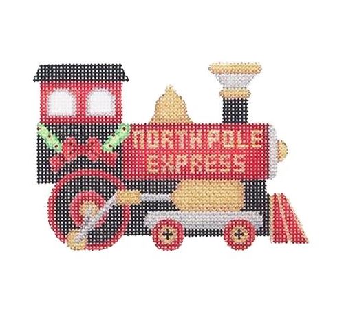 click here to view larger image of North Pole Express Ornament (hand painted canvases)