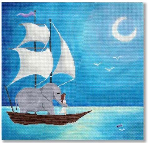click here to view larger image of Night Ride (hand painted canvases)