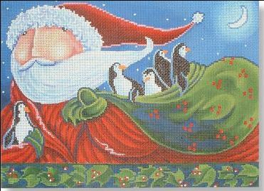 click here to view larger image of Santa and Friends (hand painted canvases)