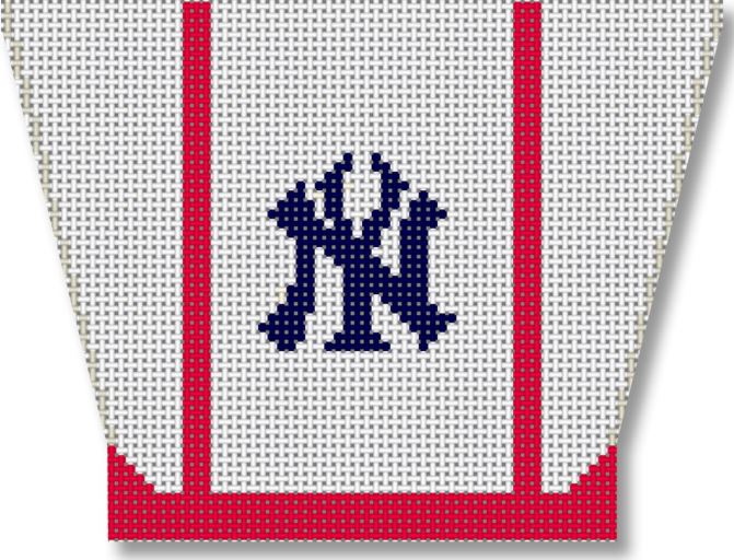 click here to view larger image of Gift Bag - Yankees Logo  (hand painted canvases)