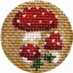 click here to view larger image of Mushrooms (hand painted canvases)