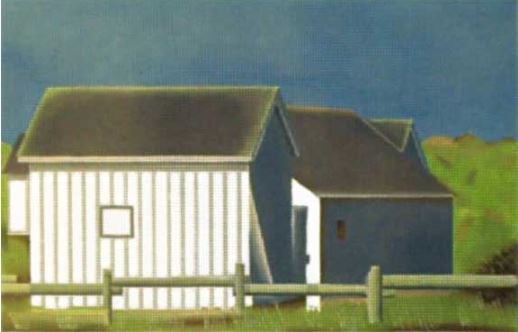 click here to view larger image of Tomales Bay Buildings (hand painted canvases)