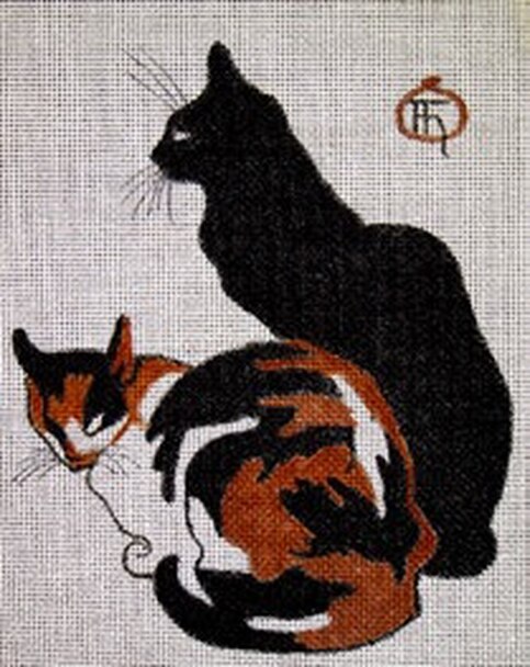 click here to view larger image of Steinlen Cats (hand painted canvases)