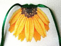 click here to view larger image of Brown Eyed Susan - Flower Apron (hand painted canvases)