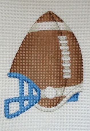 click here to view larger image of Hat Puns - Football Helmet (hand painted canvases)