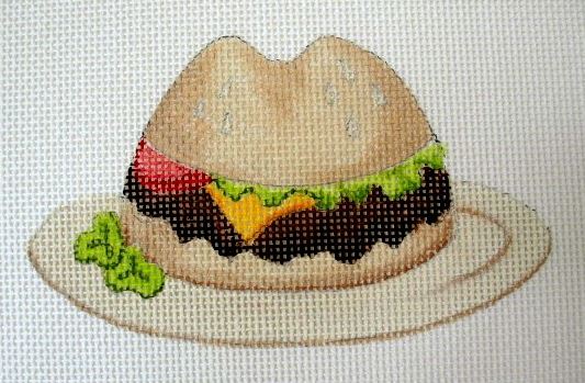 click here to view larger image of Hat Puns - Homburg (hand painted canvases)