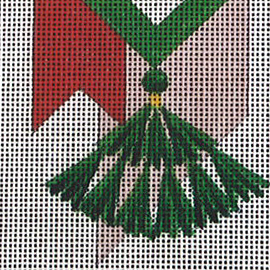 click here to view larger image of Tassels and Ribbon (hand painted canvases)