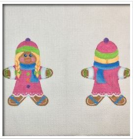 click here to view larger image of Gingerbread Girl (hand painted canvases)
