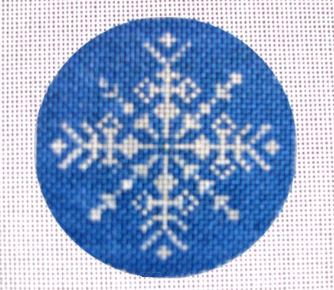 click here to view larger image of Snowflake (hand painted canvases)