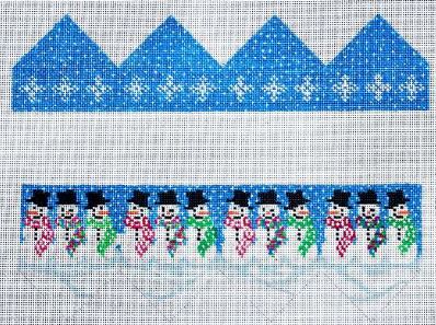 click here to view larger image of Smiling Snowmen Present (hand painted canvases)