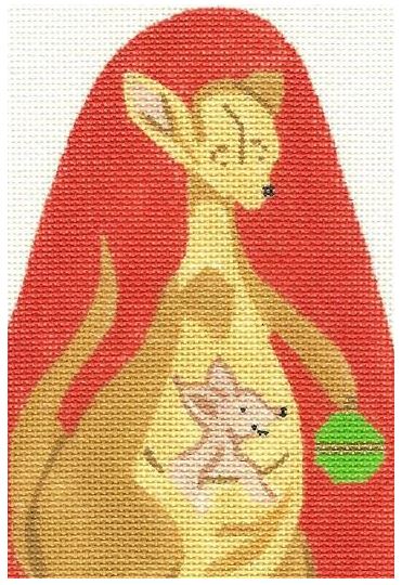 click here to view larger image of Kanga and Roo Ornament (hand painted canvases)